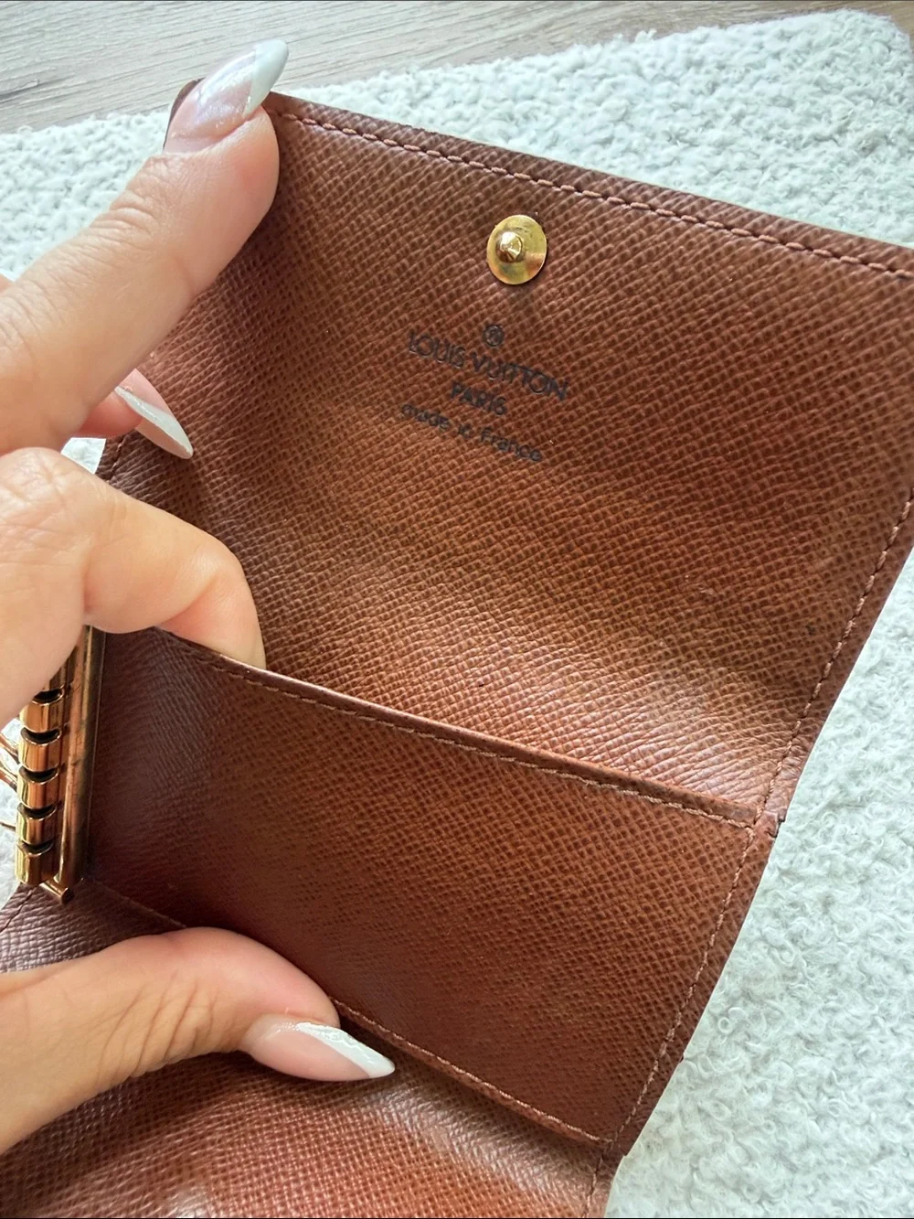 Louis Vuitton Monogram Canvas Key & Card Holder in Brown and Gold
